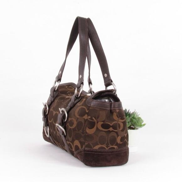 Coach Y2K Signature Brown Chelsea Duffle Handbag - Picture 2 of 8